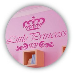 Wandschablone Prinzessin - Little Princess